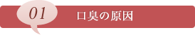 01口臭の原因